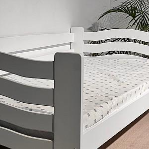 Pat copii MobiCasa Jerry 80x160 Alb