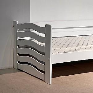 Pat copii MobiCasa Jerry 80x160 Alb