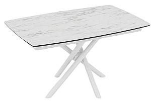 Masa Mika Katrin Marmo Super Mat (Picioare Albe)