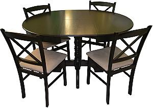 Masa Viitorul Rot. Ext 135x100cm Stejar Închis