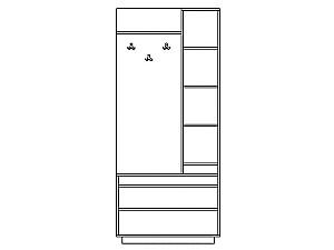 Antreu Yasen Geneva Stejar Sonoma Trufel / Wenghe