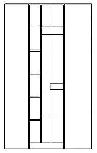 Dulap colt Yasen Disney stejar kraft alb