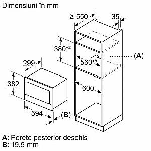 Cuptor cu microunde incorporabil Bosch BFL7221B1