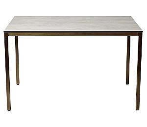 Masa Papatya Slim 120x80cm Chement/Brass