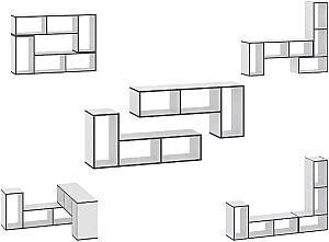 Raft de perete Pehotin Mix - alb (merk),(1) (76528-054)