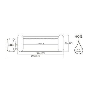 Piscina BESTWAY Jacuzzi SPA Hollywood AirJet 196x66 cm