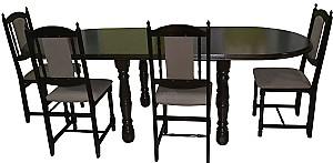 Masa Viitorul Ovala Ext. 240x100 cm Stejar Închis