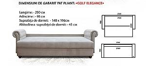 Canapea Polimobil GOLF elegance