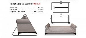 Canapea Polimobil Asti III