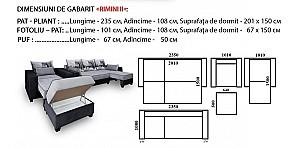 Canapea Polimobil Rimini 2