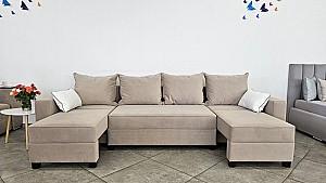 Canapea Polimobil Rimini 3 Beige/Brown