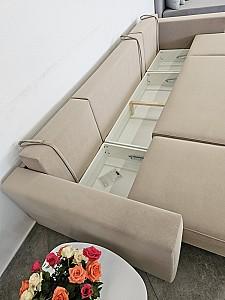 Canapea Polimobil Rimini 3 Beige/Brown