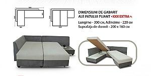 Canapea coltar Polimobil XXX Extra