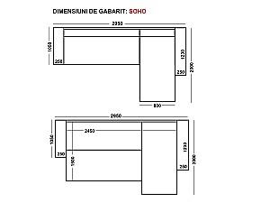 Canapea coltar Polimobil Soho