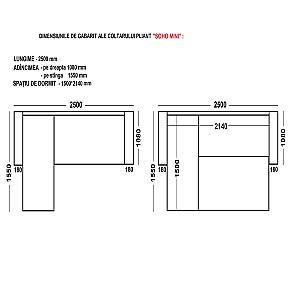 Canapea coltar Polimobil Soho Minni