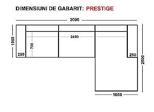 Canapea coltar Polimobil Prestige (3.00x2.00 m)