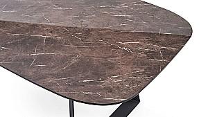 Masa Dogtas LAGO Bianco 200x100cm Gri/Imitatie Mramură Maro