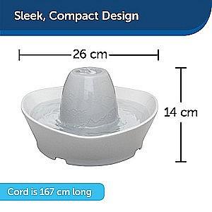 Adapator pentru animale PetSafe CERAMIC 1.8 LITRE PET FOUNTAIN