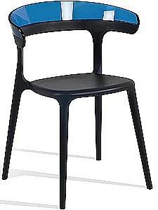 Scaun Papatya Luna Albastru/Negru