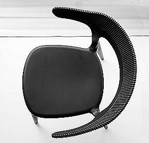 Scaun Papatya Luna Stripe Black 09