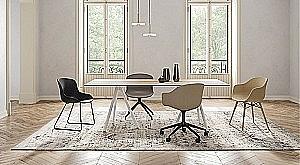 Scaun Papatya Globe-K Swivel Taupe / Black