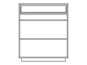 Comoda Yasen Geneva 1S2D gri graffit/stejar kraft alb