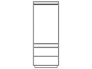 Dulap Yasen Geneva 2D Grey graphite/stejar craft alb