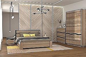 Set dormitor Yasen Geneva B(4D) Stejar Sonoma Trufel/Wenge Magic