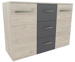 Set dormitor Yasen Bari Nr.1 Hykory Rockford Deschis/Grafit Gri