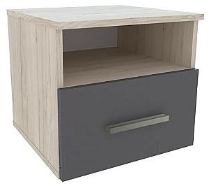 Set dormitor Yasen Bari Nr.1 Hykory Rockford Deschis/Grafit Gri