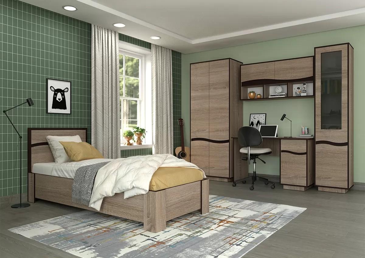 Mobila camera copii Yasen Geneva Nr.1 Stejar Sonoma Trufel / Wenge Magia