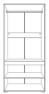 Living Yasen Bodena Nr.1 Nimfea Alb / Oxid Deschis (Gri) / Negru