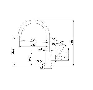 Robinet bucatarie Franke Pola (115.0735.622)