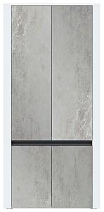 Dulap Yasen Bodena 4D Nimfea Alb / Oxid Deschis / Negru