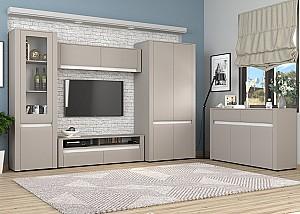 Dulap cu vitrina Yasen Bodena 1D1DS Cașemir / Alb