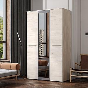 Dulap Yasen Bari 3D1O Hykory Rockford Deschis / Grafit Gri