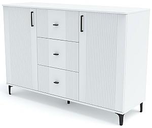 Comoda Yasen Loran 2D3S Nimfea Alb / Alb (Vopsea)