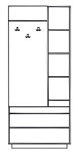 Antreu Yasen Geneva 3 Gri grafit/Stejar craft alb