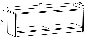 Raft de perete Yasen Leo 2D Cașmir / Stejar Artisan