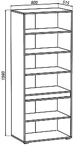 Dulap Yasen Leo 4D (rafturi) Cașmir / Stejar Artisan