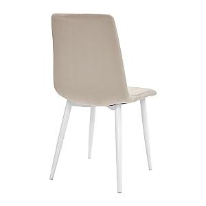 Scaun DP DC-90P~N7 Catifea-Capucino+White legs