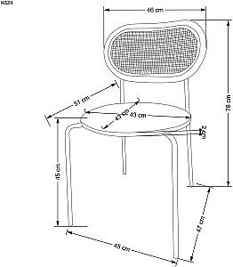 Scaun Halmar K524 Gri