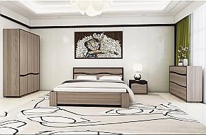 Pat Yasen Geneva 1.4 m Somona Trufel / Wenge Magic + Saltea Salt Confort Clasic 140x200