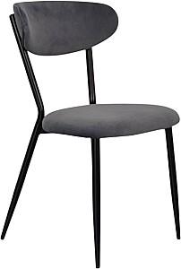 Scaun Evelin LC-251B (Negru) / Velur Dark Grey 57 (Gri)