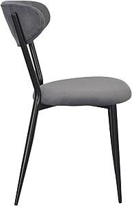 Scaun Evelin LC-251B (Negru) / Velur Dark Grey 57 (Gri)