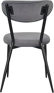 Scaun Evelin LC-251B (Negru) / Velur Dark Grey 57 (Gri)