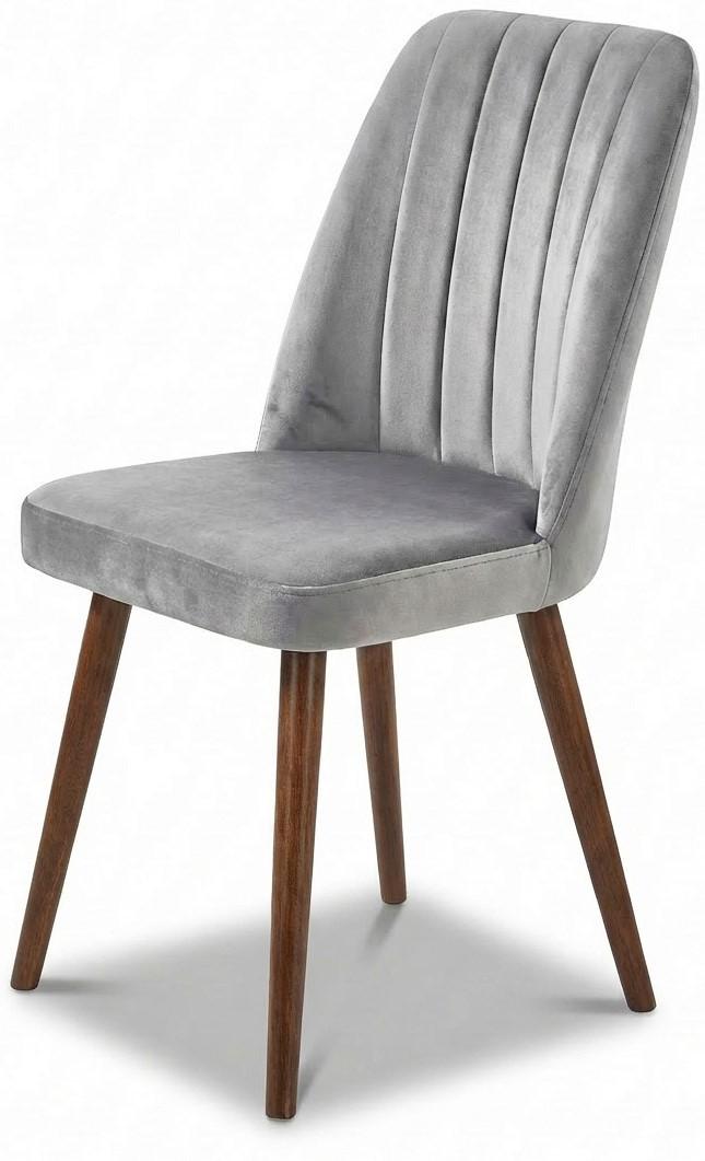 Scaun Kelebek Gold (Velur) Gri Deschis / Maro