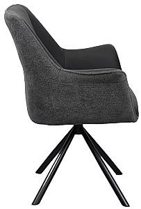 Scaun DP Blum Piele+Stofă Black