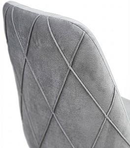 Scaun Kelebek Gold (Velur) Gri Deschis / Negru