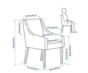 Scaun IKEA Sakarias dark grey